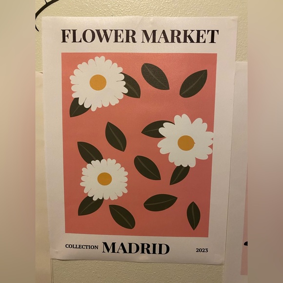 Flower Market- Madrid on cavas - Picture 1 of 1
